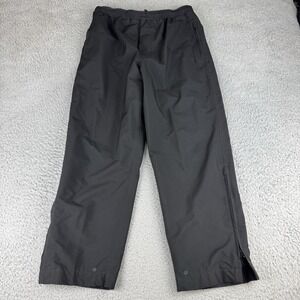 Zero Restriction Rain Pants Men Medium Black Windbreaker Golf Elastic Waist